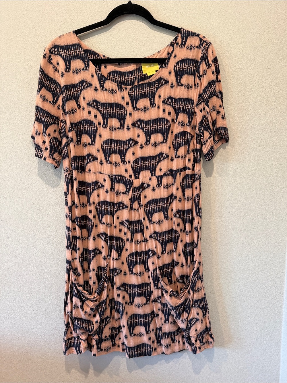 Anthropologie Maeve Zola Bear Shift Dress sz 14
